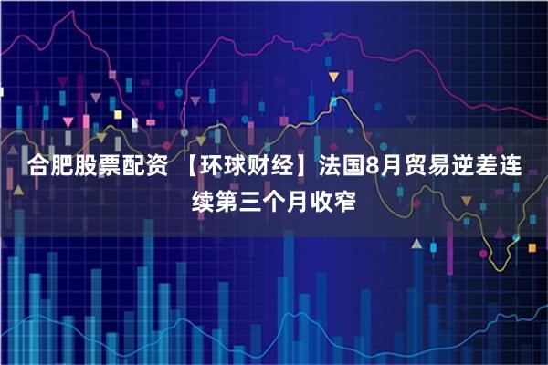 合肥股票配资 【环球财经】法国8月贸易逆差连续第三个月收窄